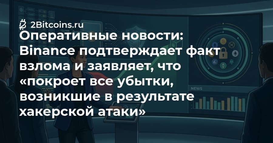 2 2Bitcoins.ru Оперативные новости: Binance подтверждает факт взлома и заявляет, что &laquo;покроет все убытки, NEWS возникшие в результате хакерской атаки&raquo;